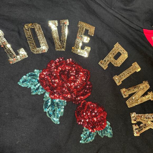 vs pink bling hoodie roses - Picture 5 of 5